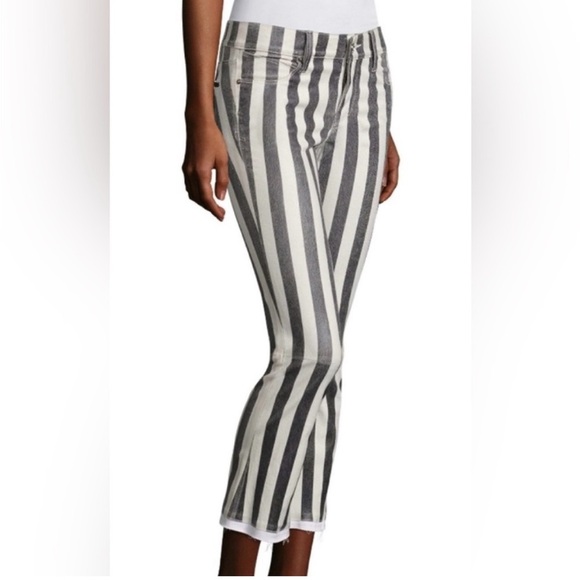 RtA Kiki Striped kick flare leather pants - Picture 14 of 17